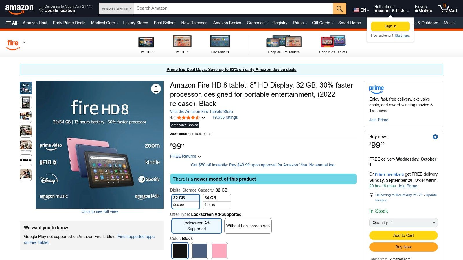 Amazon – Fire HD tablets (affordable dashboard displays)